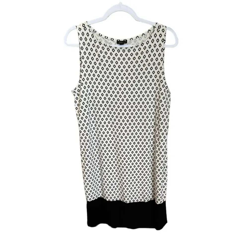J. Jill Wearever Sleeveless Contrasting Knit Dress - Size Medium